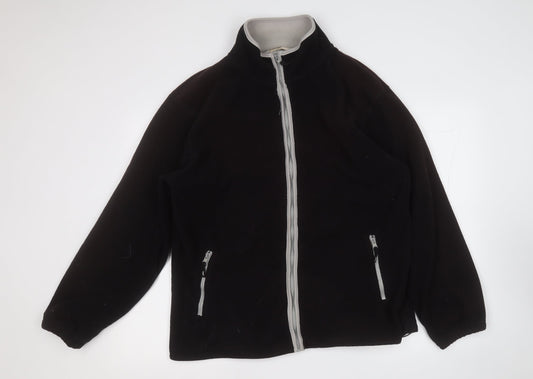 zantos Mens Black   Jacket  Size M  Zip