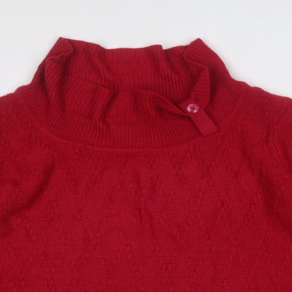 Womens UK Size L BM Red Pullover Jumper