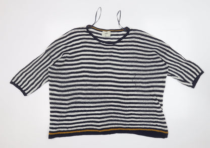 Womens UK Size XL Papaya Blue Pullover Jumper