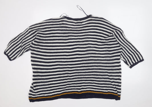 Womens UK Size XL Papaya Blue Pullover Jumper