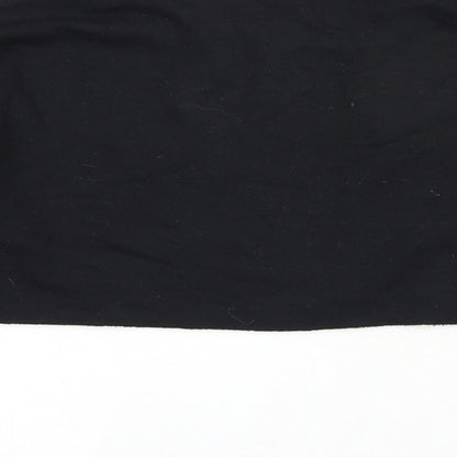 Missguided Womens Black  Cotton Pullover Sweatshirt Size S  Pullover - Cropped
