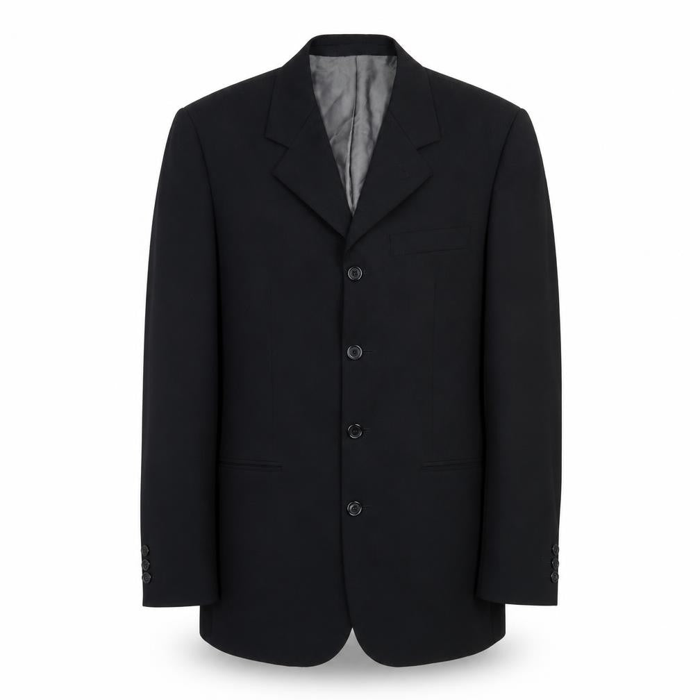 Mens UK Size 38 River Island Regular Black Suit Jacket