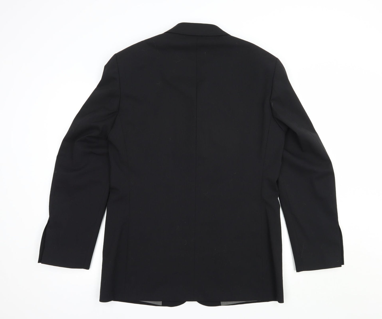 Mens UK Size 38 River Island Regular Black Suit Jacket