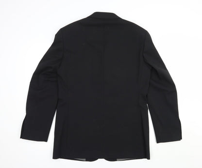 Mens UK Size 38 River Island Regular Black Suit Jacket
