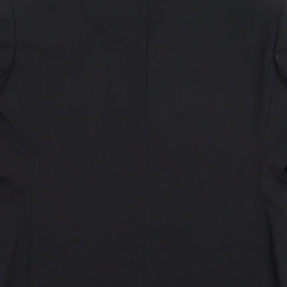 Mens UK Size 38 River Island Regular Black Suit Jacket