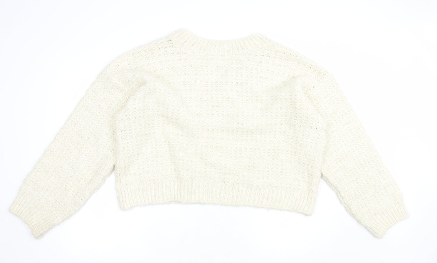 Womens UK Size L Topshop Ivory Pullover Jumper