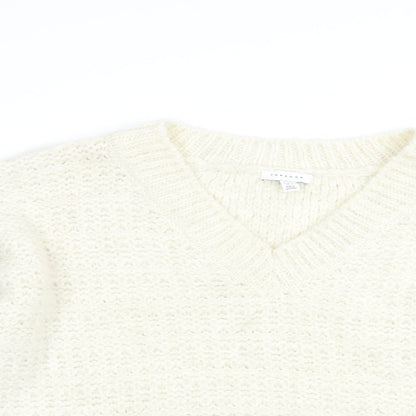Womens UK Size L Topshop Ivory Pullover Jumper