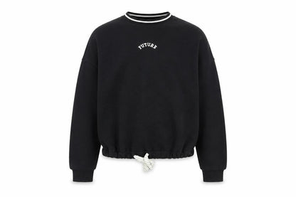 Marks and Spencer Girls Black  Cotton Pullover Sweatshirt Size 12-13 Years  Pullover - Future