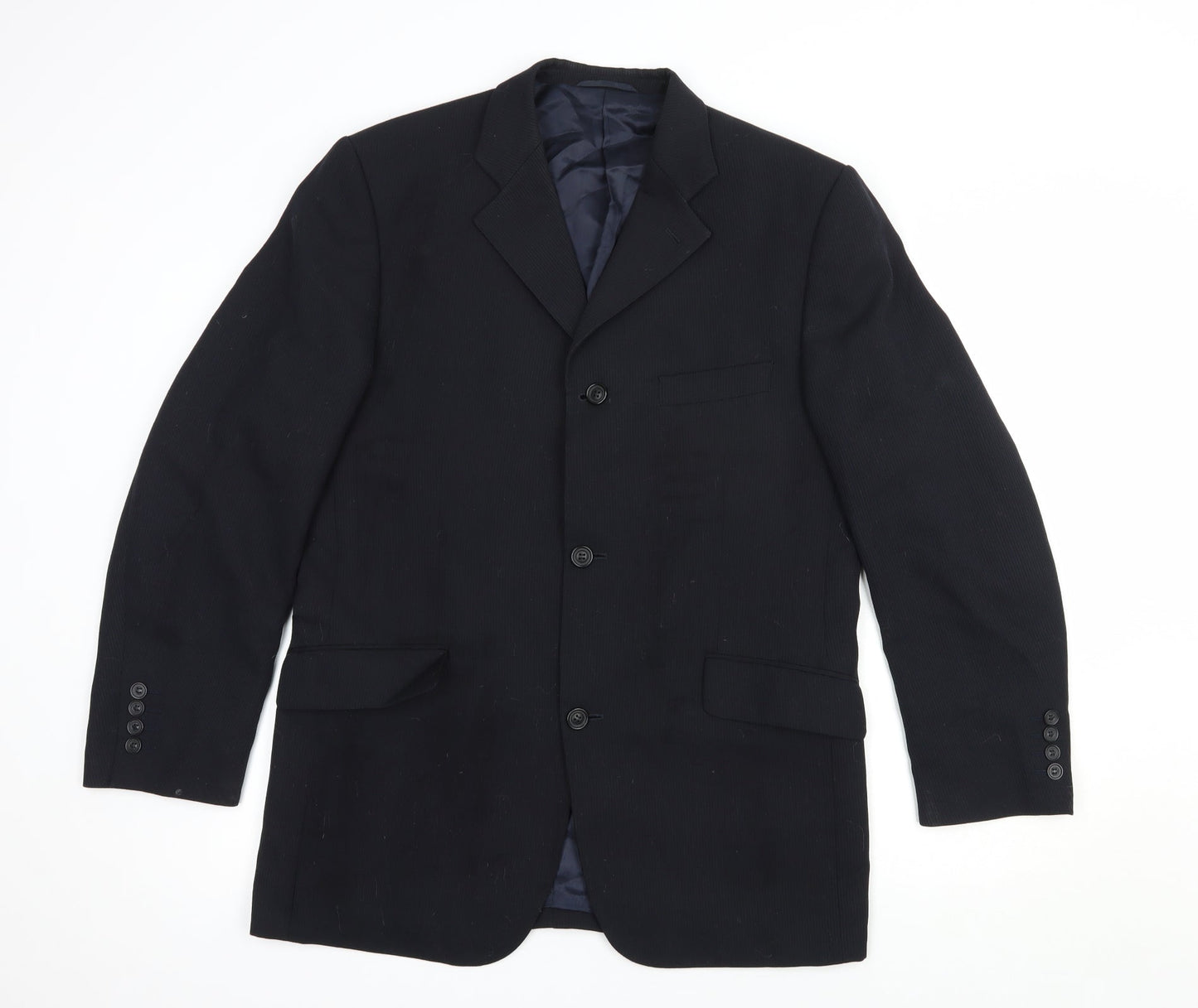 Mens UK Size 40 Hugo James Regular Black Suit Jacket
