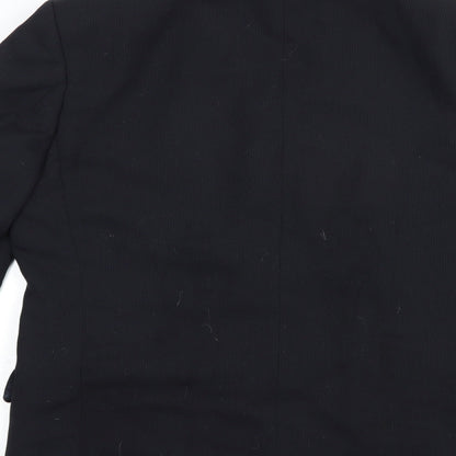 Mens UK Size 40 Hugo James Regular Black Suit Jacket