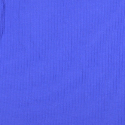 Womens UK Size 14 New Look Blue Basic Blouse