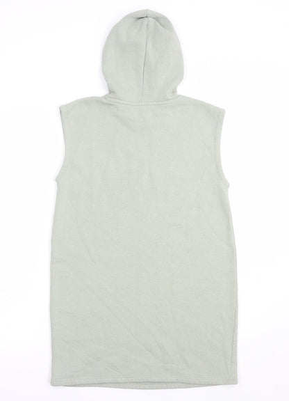 Matalan Girls Green  Polyester Tunic Hoodie Size 11 Years  Pullover - New York