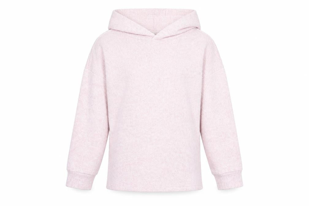 Marks and Spencer Girls Pink  Viscose Pullover Hoodie Size 9-10 Years  Pullover