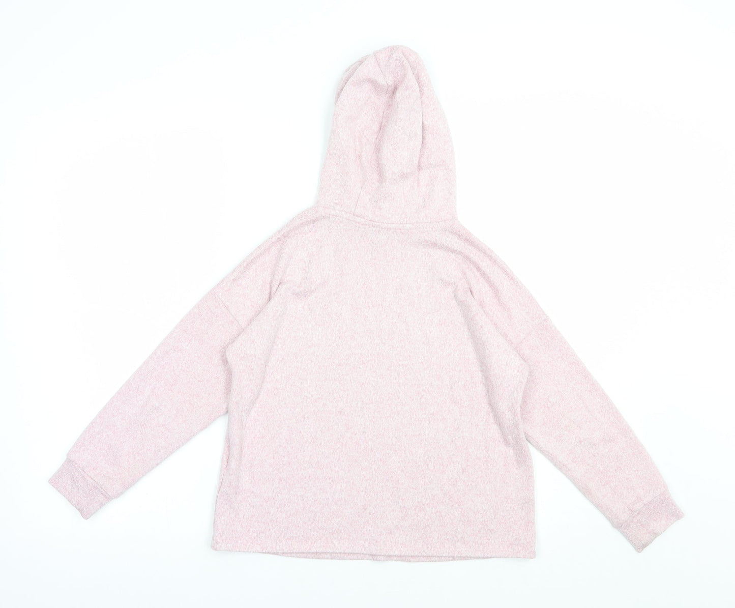 Marks and Spencer Girls Pink  Viscose Pullover Hoodie Size 9-10 Years  Pullover