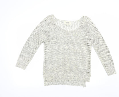 Womens UK Size 8 Papaya Grey Pullover Jumper