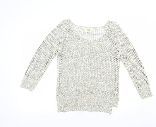 Womens UK Size 8 Papaya Grey Pullover Jumper
