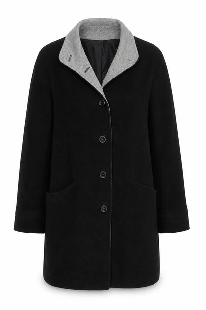 Womens UK Size 12 BHS Grey Pea Coat