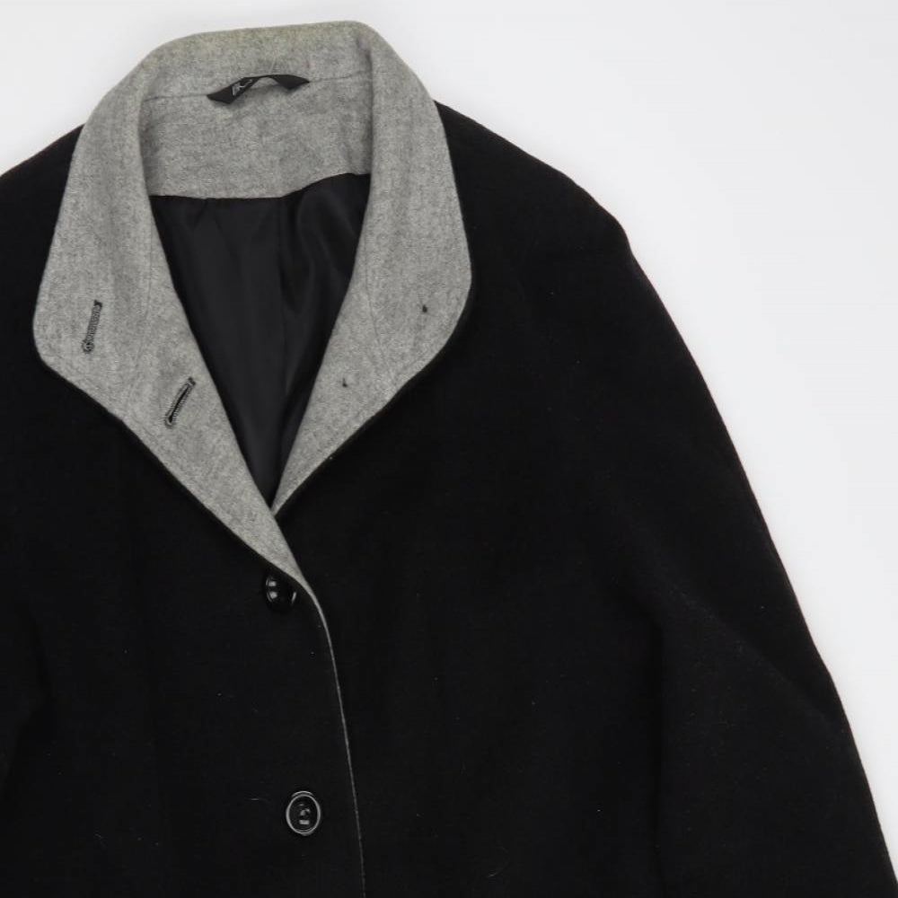 Womens UK Size 12 BHS Grey Pea Coat