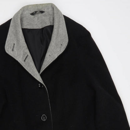 Womens UK Size 12 BHS Grey Pea Coat