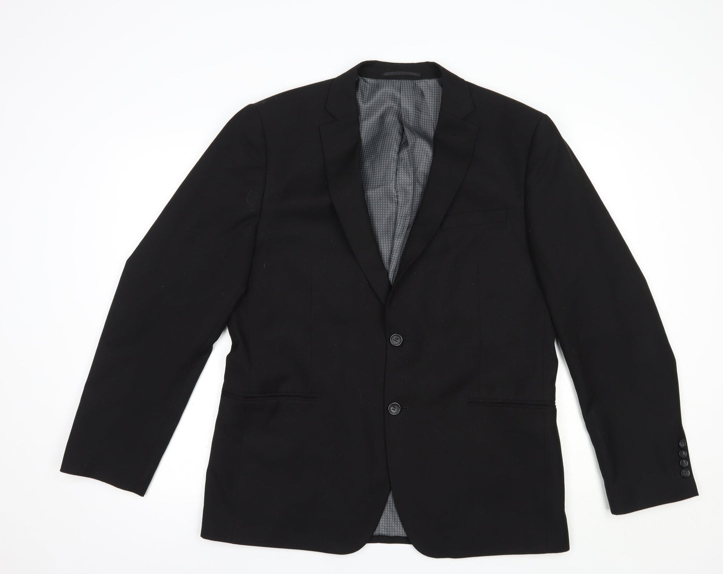 Very Mens Black  Polyester Jacket Blazer Size 42