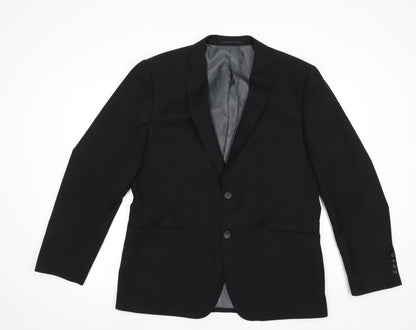 Very Mens Black  Polyester Jacket Blazer Size 42
