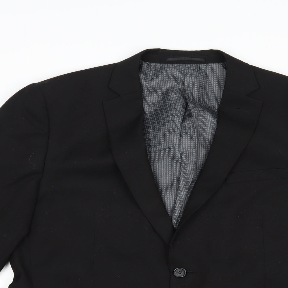 Very Mens Black  Polyester Jacket Blazer Size 42