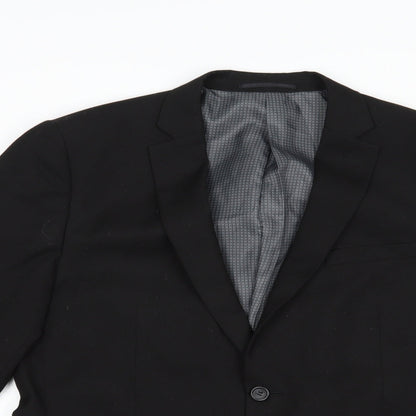 Very Mens Black  Polyester Jacket Blazer Size 42