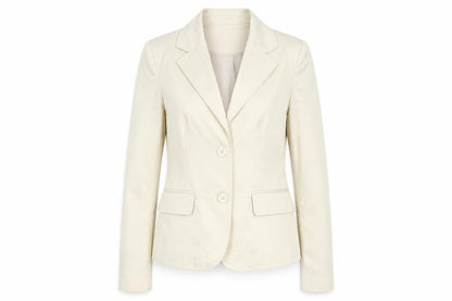 Di & A Womens Beige   Jacket Blazer Size M  Button