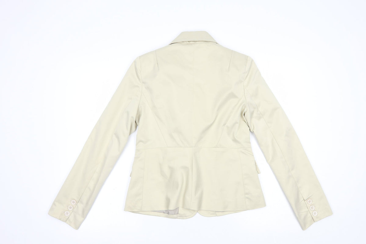 Di & A Womens Beige   Jacket Blazer Size M  Button