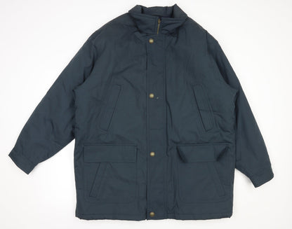 Mens UK Size L C&A Green Puffer Jacket