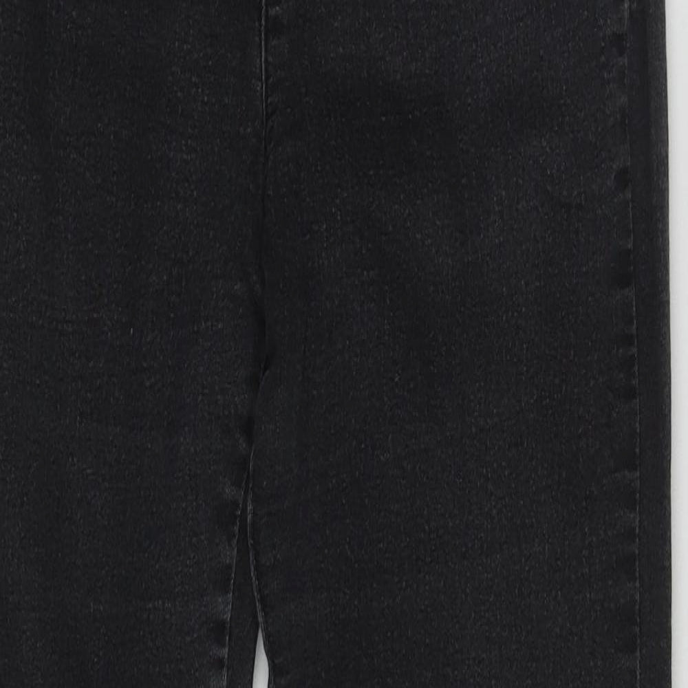 F&F Womens Black  Cotton Jegging Jeans Size 10 L27 in Regular