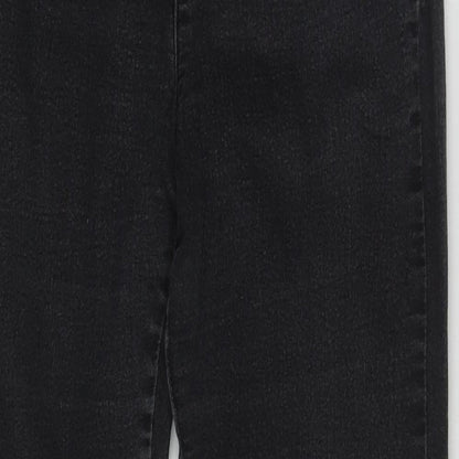 F&F Womens Black  Cotton Jegging Jeans Size 10 L27 in Regular