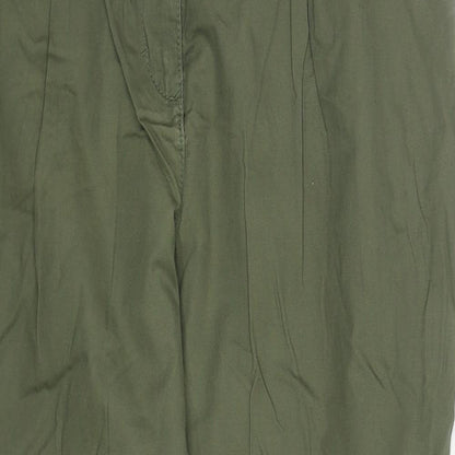 Womens UK Size 8 H&M Regular Fit  Green Trousers