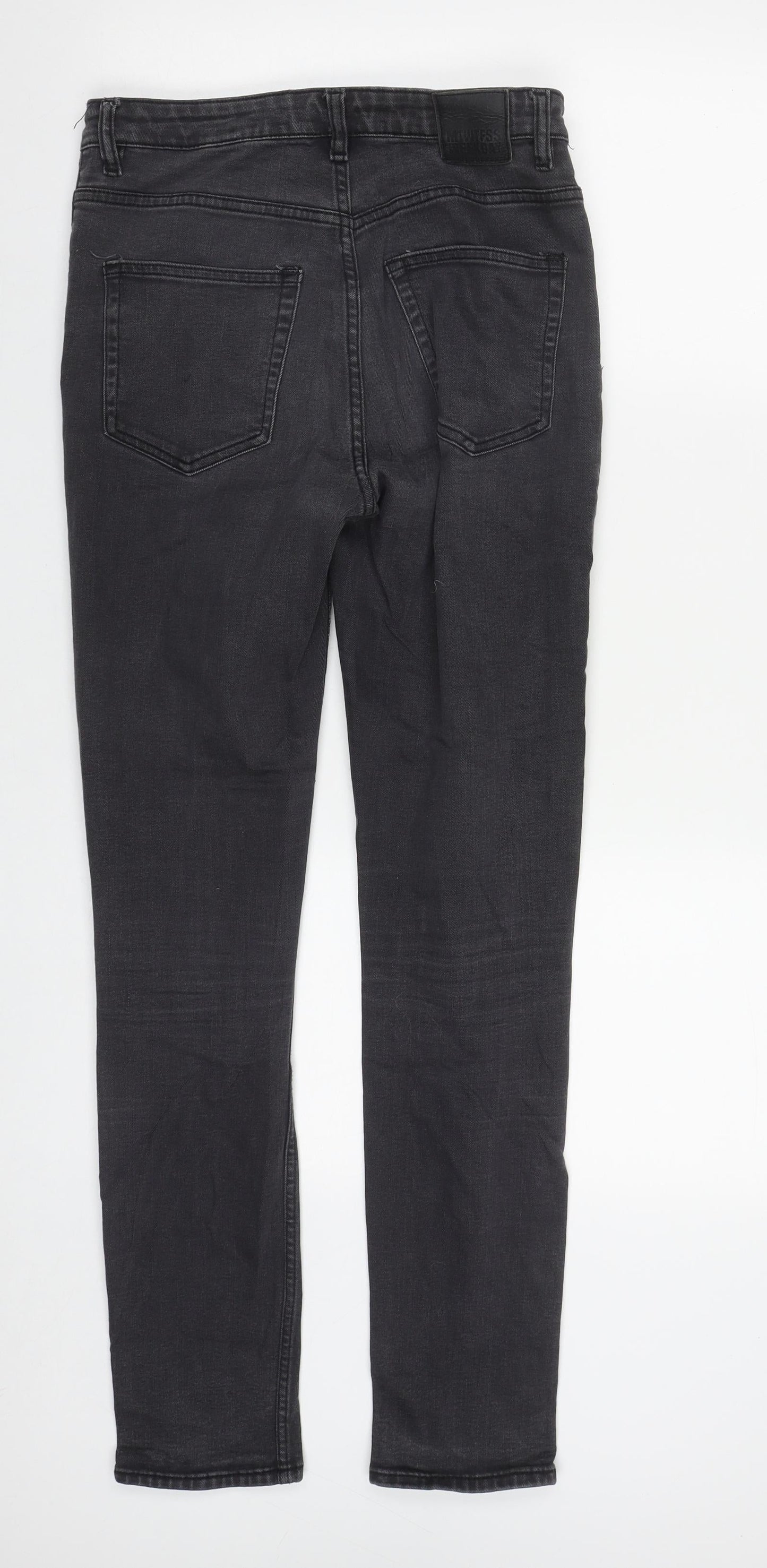 Womens UK Size 28 in Weekday Regular Fit Straight Black Jeans