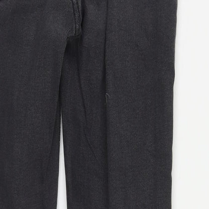Womens UK Size 28 in Weekday Regular Fit Straight Black Jeans