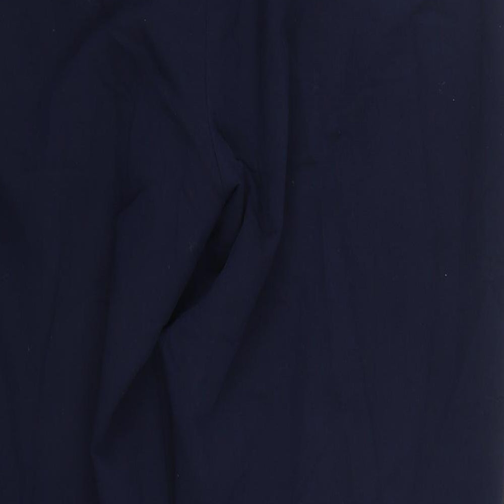 Select Womens Blue  Polyester Trousers  Size 16 L25 in Regular Zip