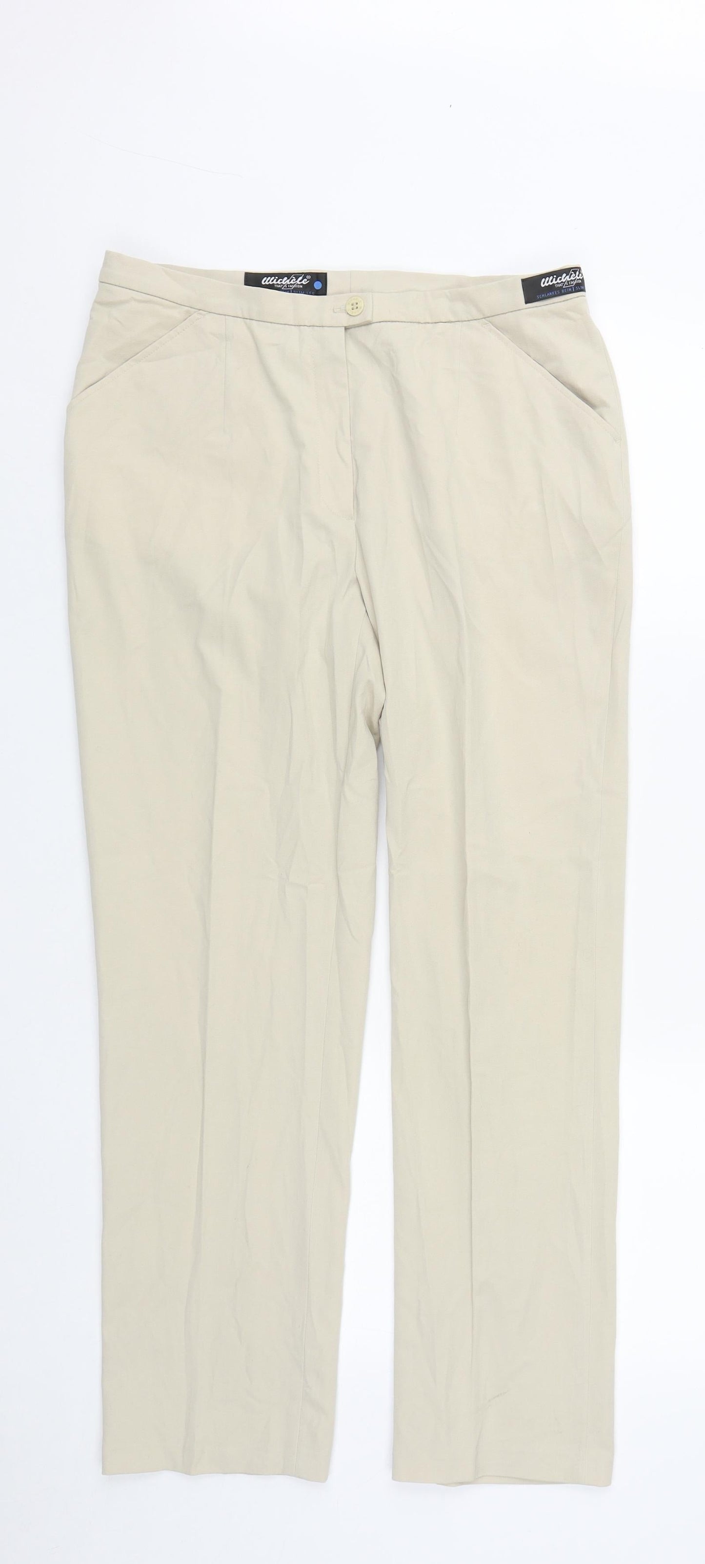 Womens UK Size 12 Wichele Regular Fit  Beige Trousers