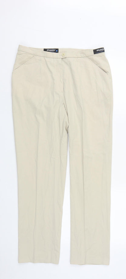 Womens UK Size 12 Wichele Regular Fit  Beige Trousers