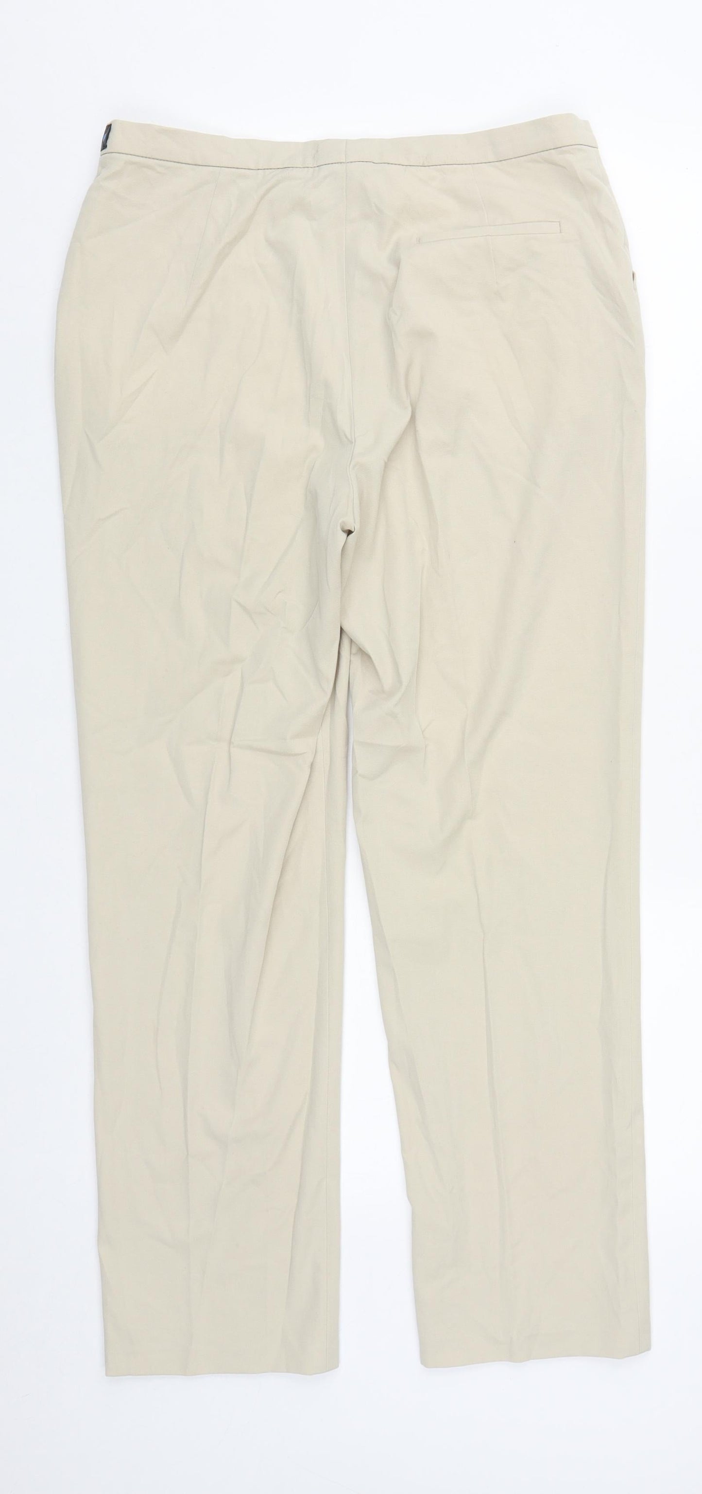 Womens UK Size 12 Wichele Regular Fit  Beige Trousers