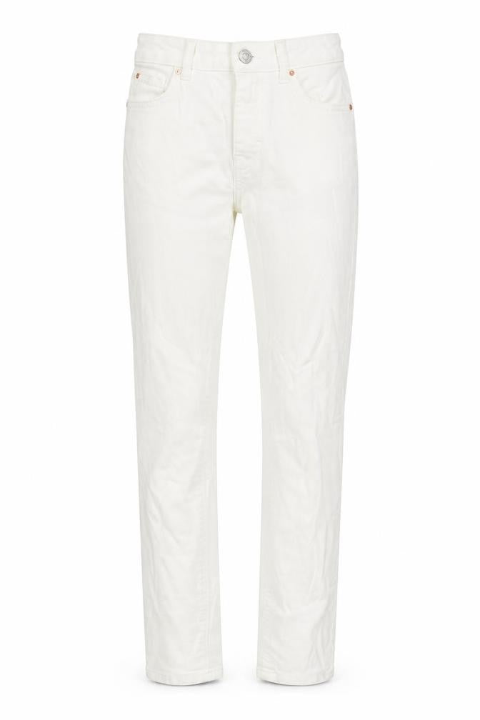 Womens UK Size 8 Denim & Co. Regular Fit Straight White Jeans