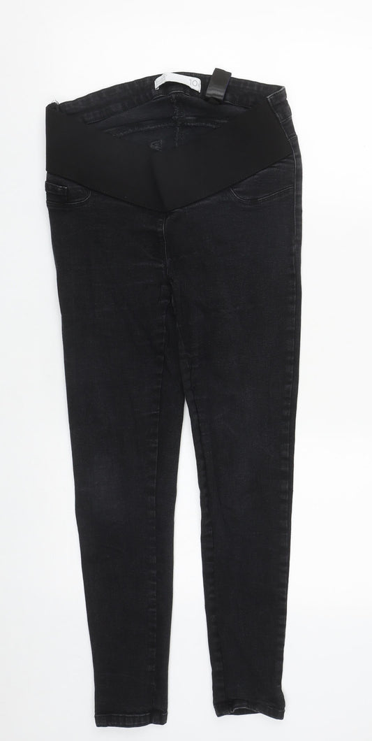 NEXT Womens Black  Cotton Straight Jeans Size 10 L26 in Regular