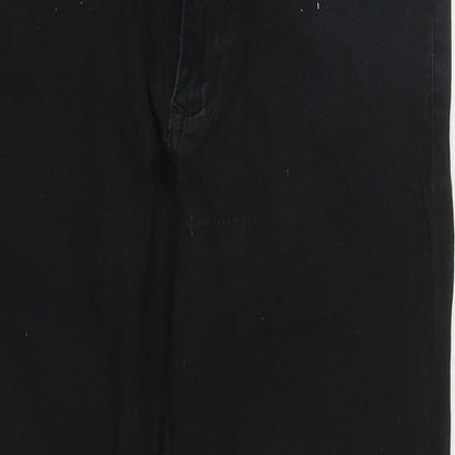 River Island Womens Black  Cotton Skinny Jeans Size 34 in L24 in Regular Zip