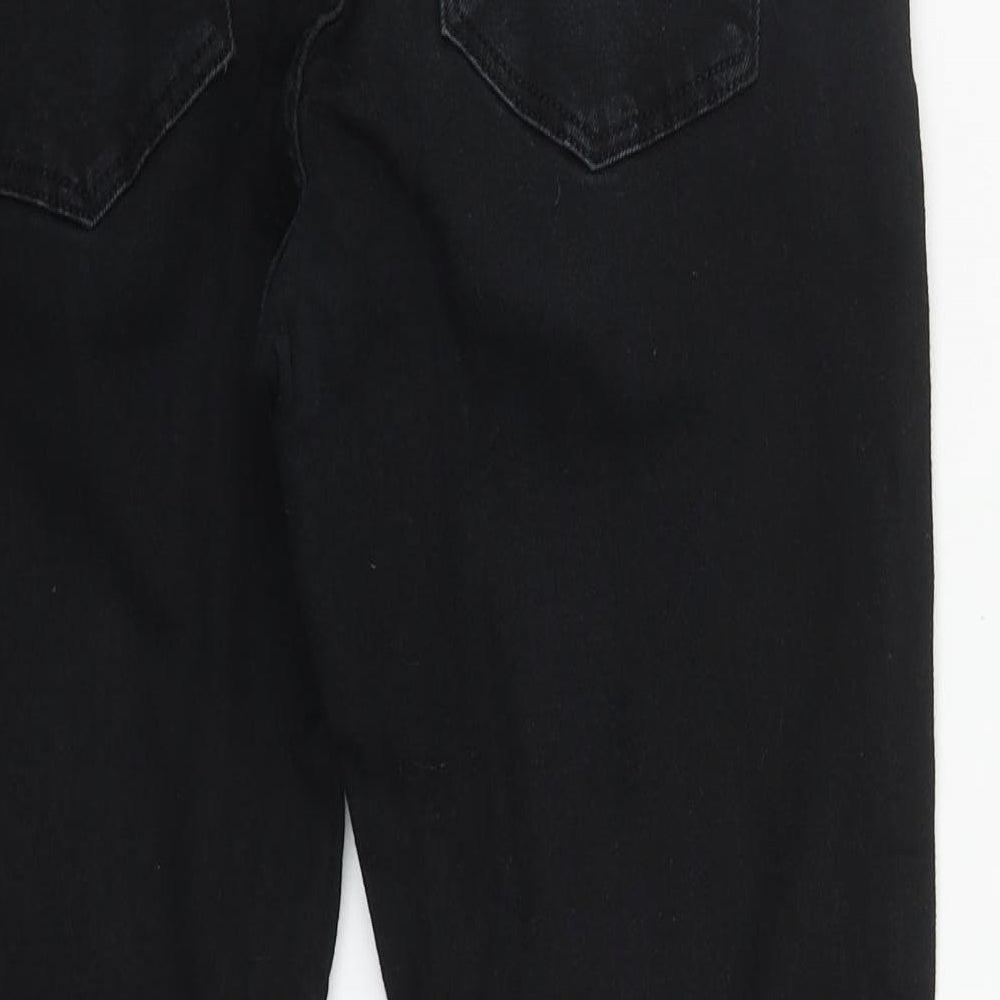 River Island Womens Black  Cotton Skinny Jeans Size 34 in L24 in Regular Zip