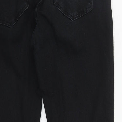 River Island Womens Black  Cotton Skinny Jeans Size 34 in L24 in Regular Zip
