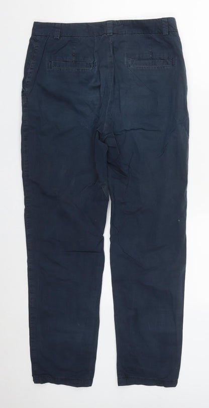 Womens UK Size 10 Marks and Spencer Regular Fit  Blue Trousers