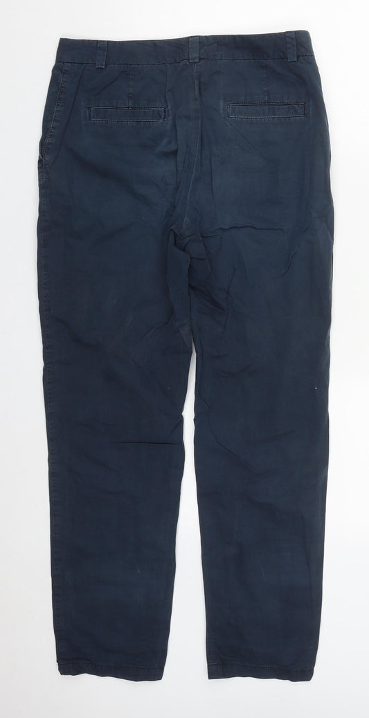 Womens UK Size 10 Marks and Spencer Regular Fit  Blue Trousers