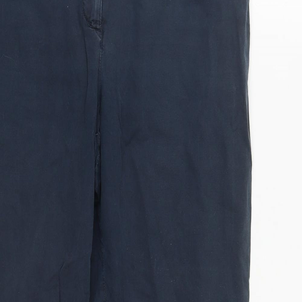 Womens UK Size 10 Marks and Spencer Regular Fit  Blue Trousers