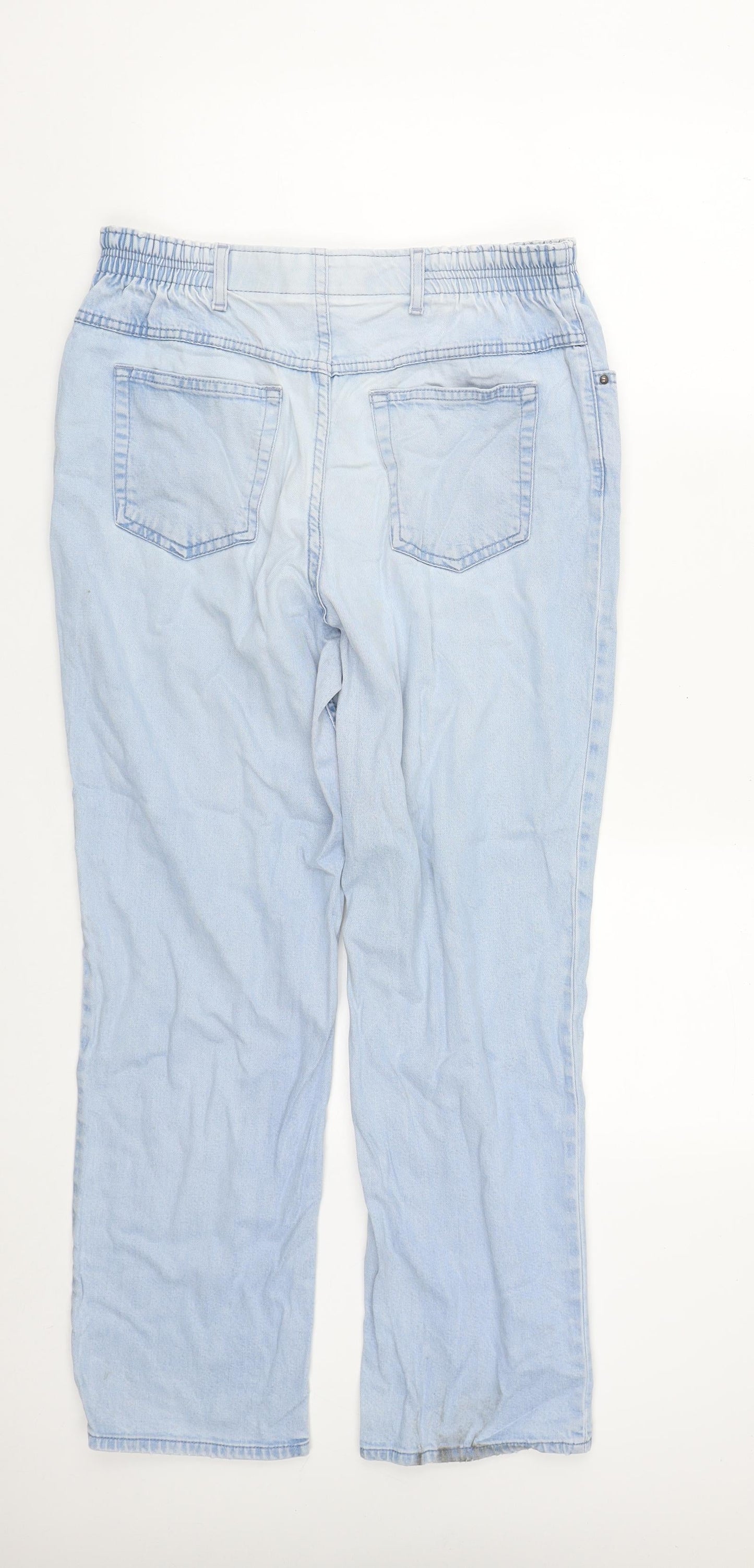 Womens UK Size M Marks and Spencer Regular Fit Straight Blue Jeans