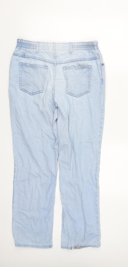 Womens UK Size M Marks and Spencer Regular Fit Straight Blue Jeans