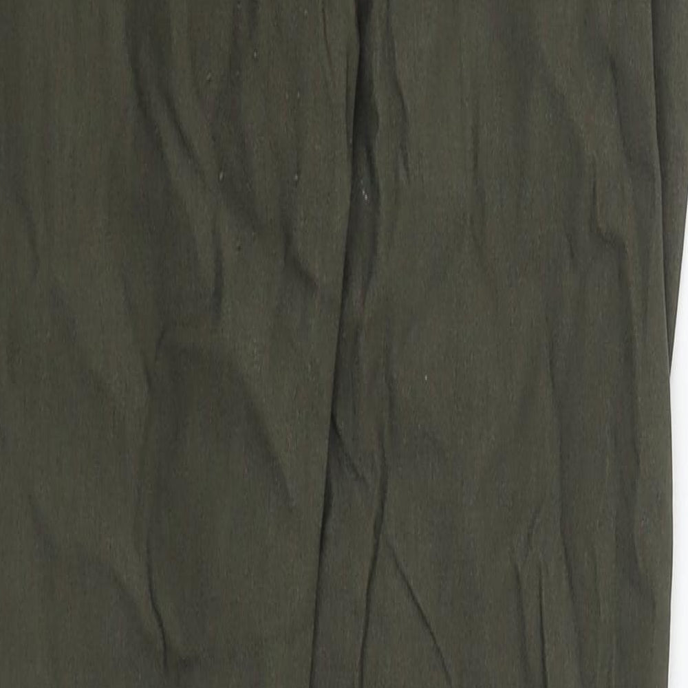 Chicoree Womens Green  Cotton Straight Jeans Size L L33 in Regular Zip